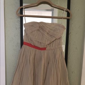 Strapless mini dress